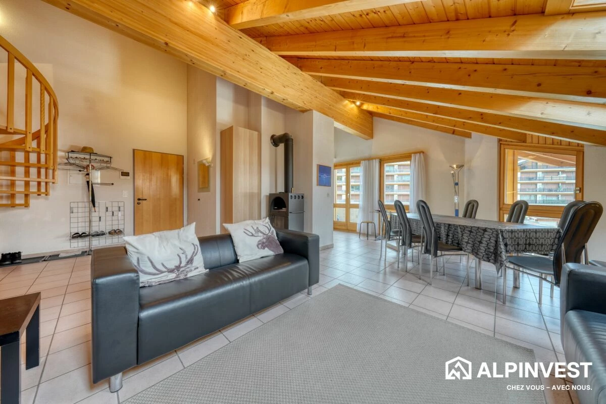 Helle Maisonette-Wohnung im Zentrum von Nendaz-Station!